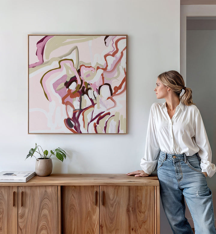 PASTEL CREAM , ABSTRACT PAINTINGS