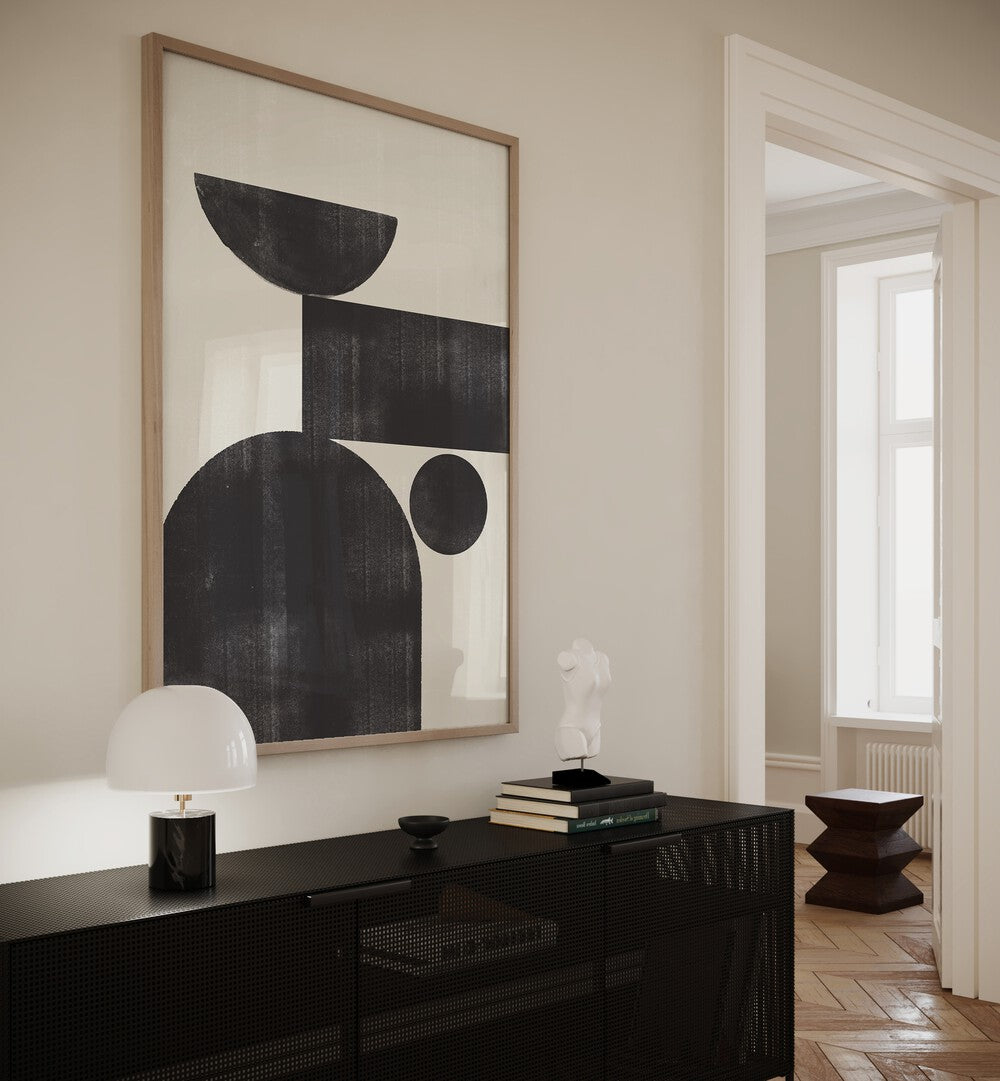 Stylish SHAPE STUDY II, GEOMETRIC ART PRINTS by The Miuus Studio, enhancing modern interiors with artistic elegance.