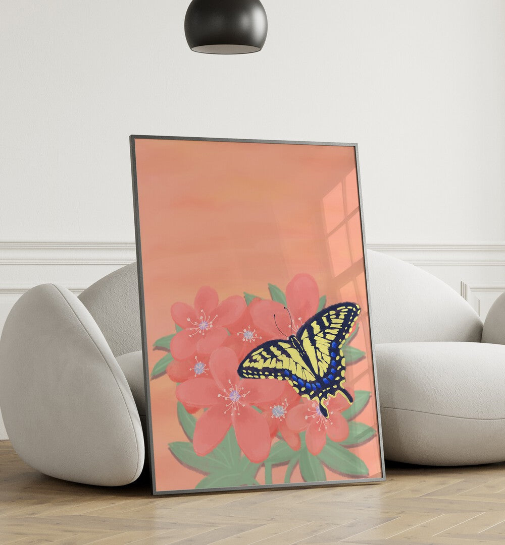 TIGER SWALOWTAIL BUTTERFLY, ANIMAL PAINTINGS