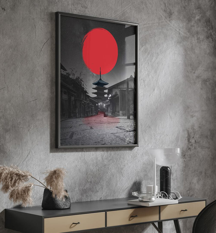 LONELY TEMPLE, JAPANESE PAINTINGS adds a serene touch to home decor with its captivating design and artistry.