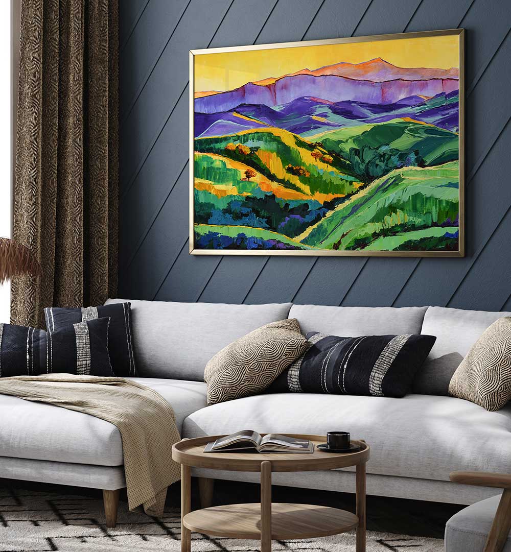 GREEN VALLEY , LANDSCAPE PAINTINGS