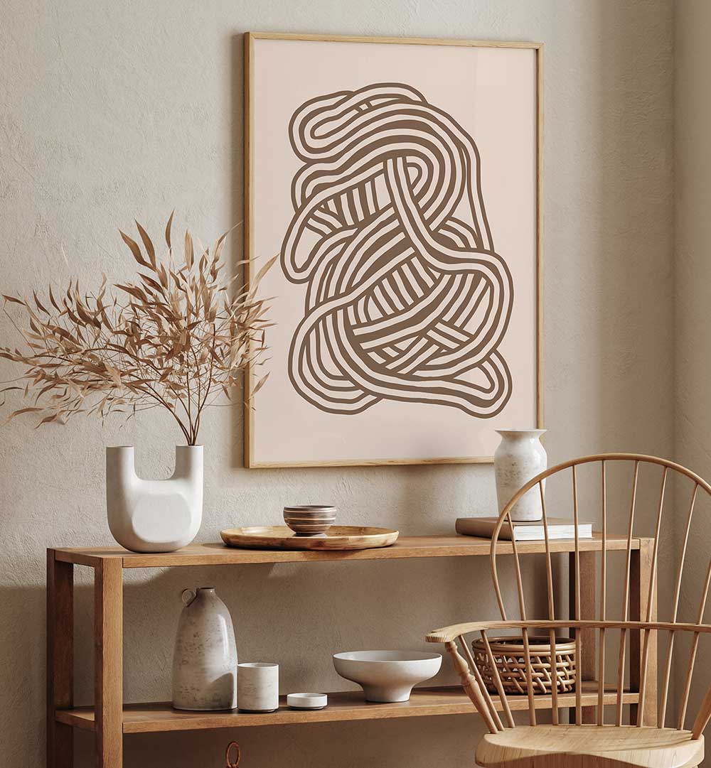 WOVEN WHIRLS , LINE ART PAINTINGS