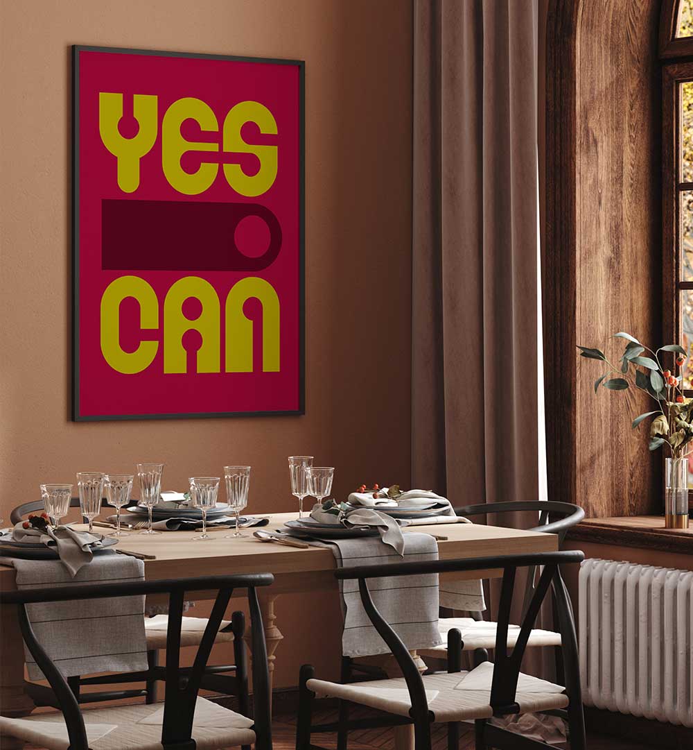 YES CAN , QUOTES & TYPOGRAPHY POSTERS