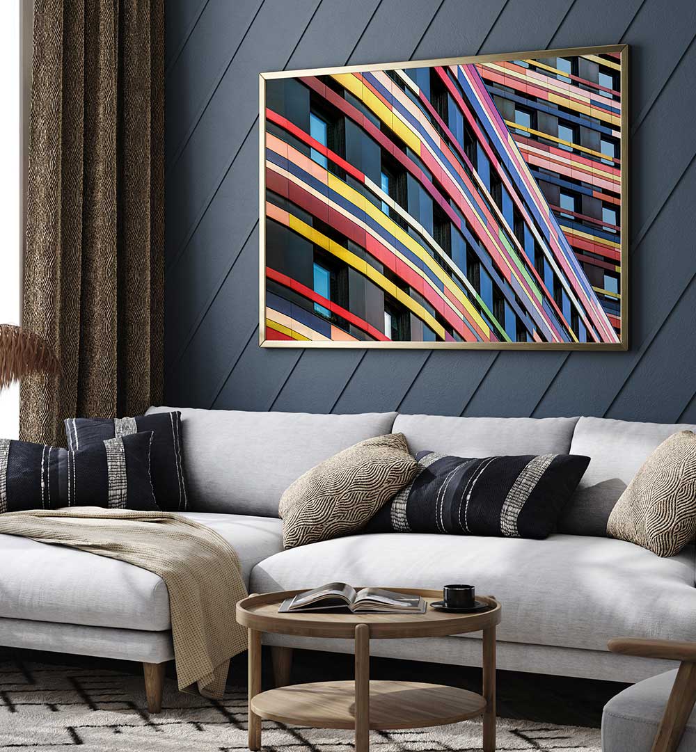 COLOURFUL AUTHORITY FAÇADE , PHOTOGRAPHY PRINTS