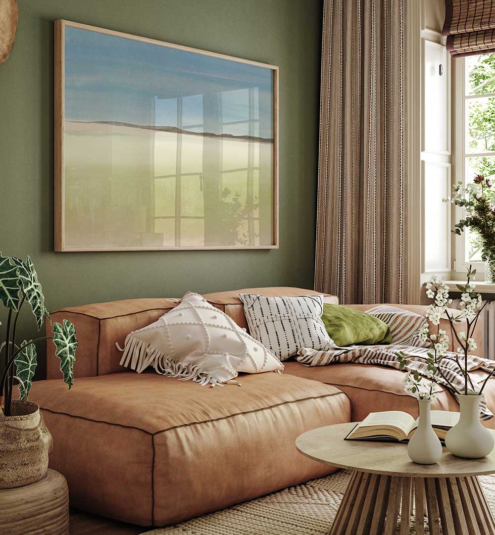 DESERT HORIZON CALM , LANDSCAPE PAINTINGS