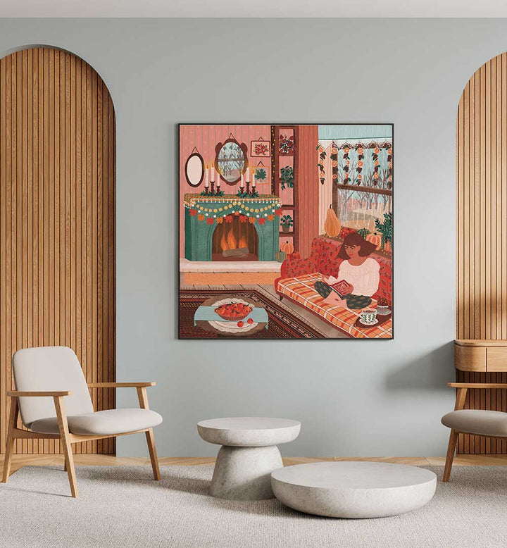 COZY AUTUMN , PORTRAITS & FIGURATIVE ILLUSTRATIONS