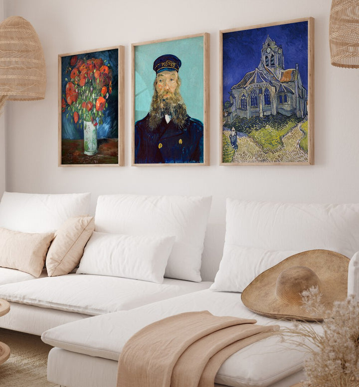VINTAGE METAPHORS SET , SET OF 3 PAINTINGS