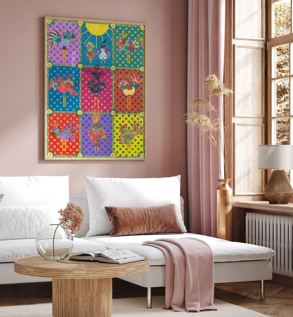 Vibrant BIRDS, KIDS ROOM PAINTINGS brighten any space, adding whimsy and imagination to your child's room decor.