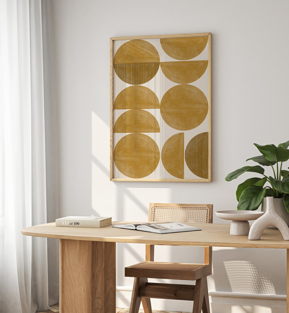 Stylishly enhance your space with MID CENTURY MODERN 03, GEOMETRIC ART PRINTS, showcasing bold shapes and colors.