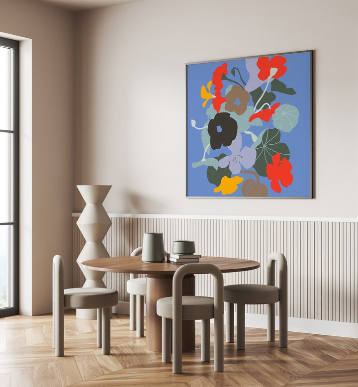 Bright and vibrant, FLORAL RHYTHM I enhances spaces with its stunning colors from the FLORAL FLOWER PAINTINGS collection.
