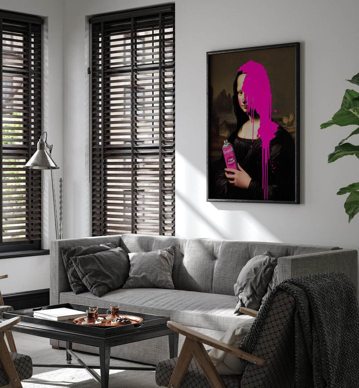 Vibrant PINK SOUP, POP ART PAINTINGS add a playful touch to any room, enhancing your decor with bold colors.