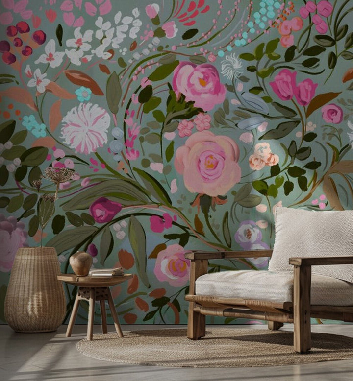 FLORAL WALL PAPER DEMO