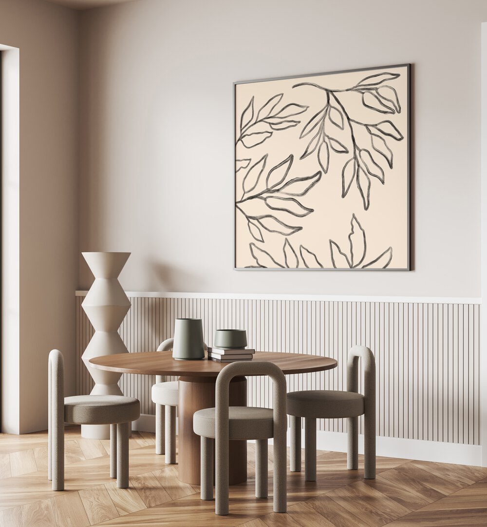 Transform your space with BOTANICAL ABSTRACT IV, FLORAL FLOWER PAINTINGS, showcasing elegant floral designs in a modern style.