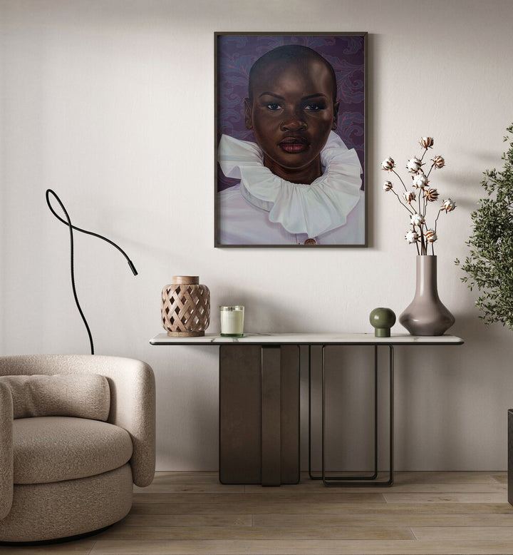 Elevate your decor with REGAL SILE, AFRICAN ART PAINTINGS, showcasing vibrant cultural heritage in modern style.