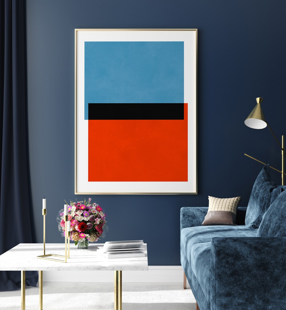 Enhance your space with COLORFUL OVERLAY VII, GEOMETRIC ART PRINTS, featuring bold colors and modern design.