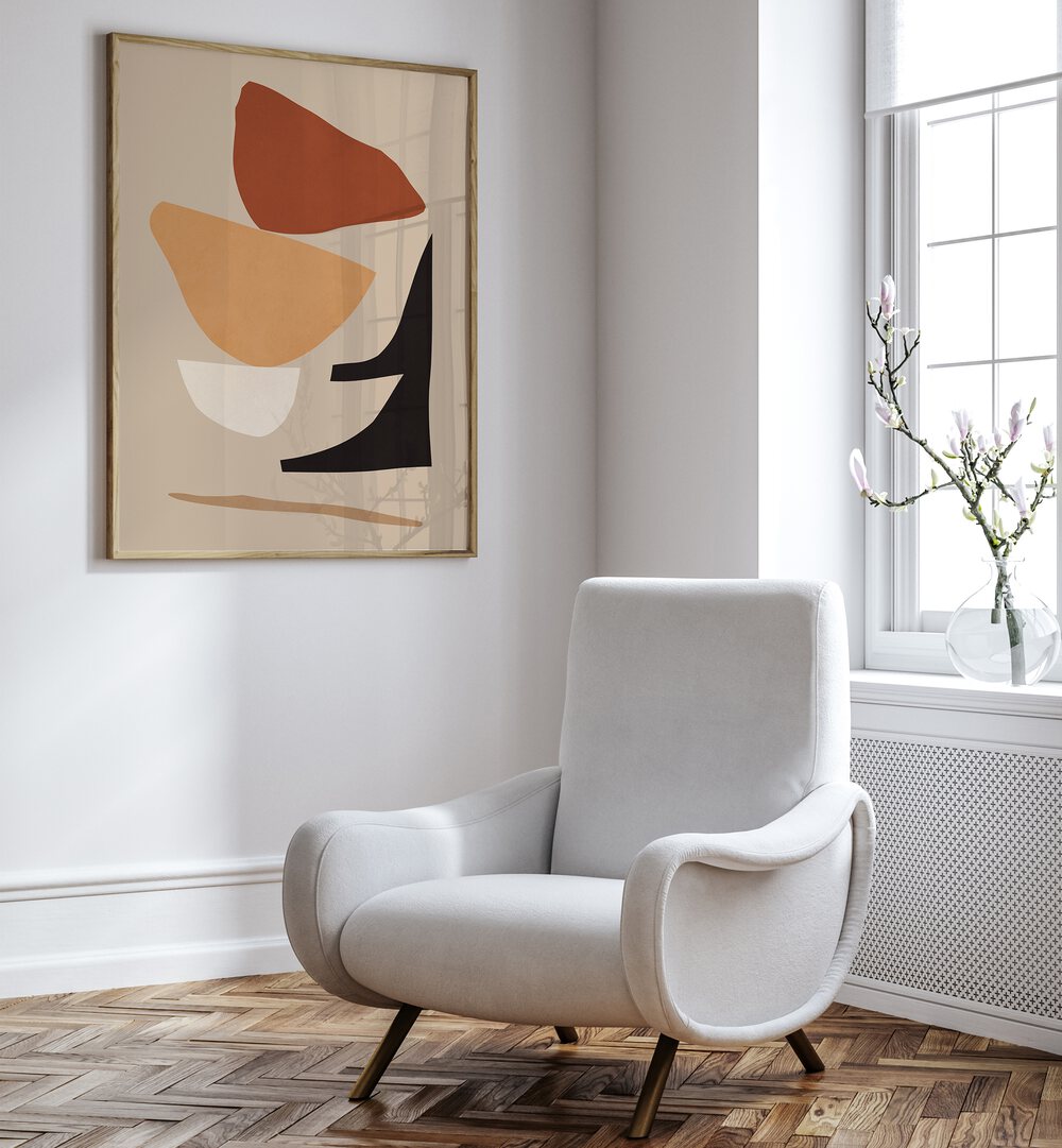Stylish room featuring EXPRESSIVE XI, GEOMETRIC ART PRINTS, perfect for enhancing creative spaces and inspiration.