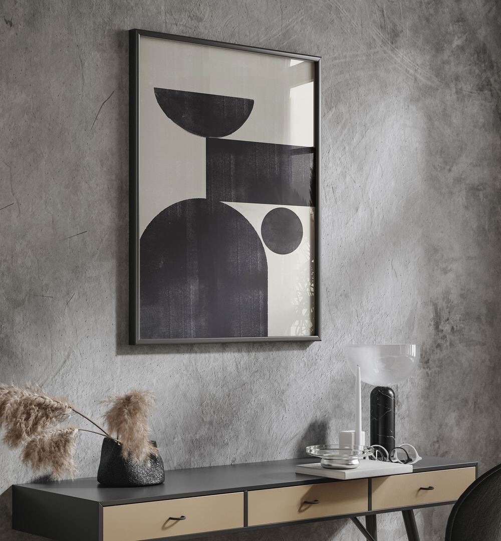 Stylish SHAPE STUDY II, GEOMETRIC ART PRINTS by The Miuus Studio, enhancing modern decor with artistic elegance.
