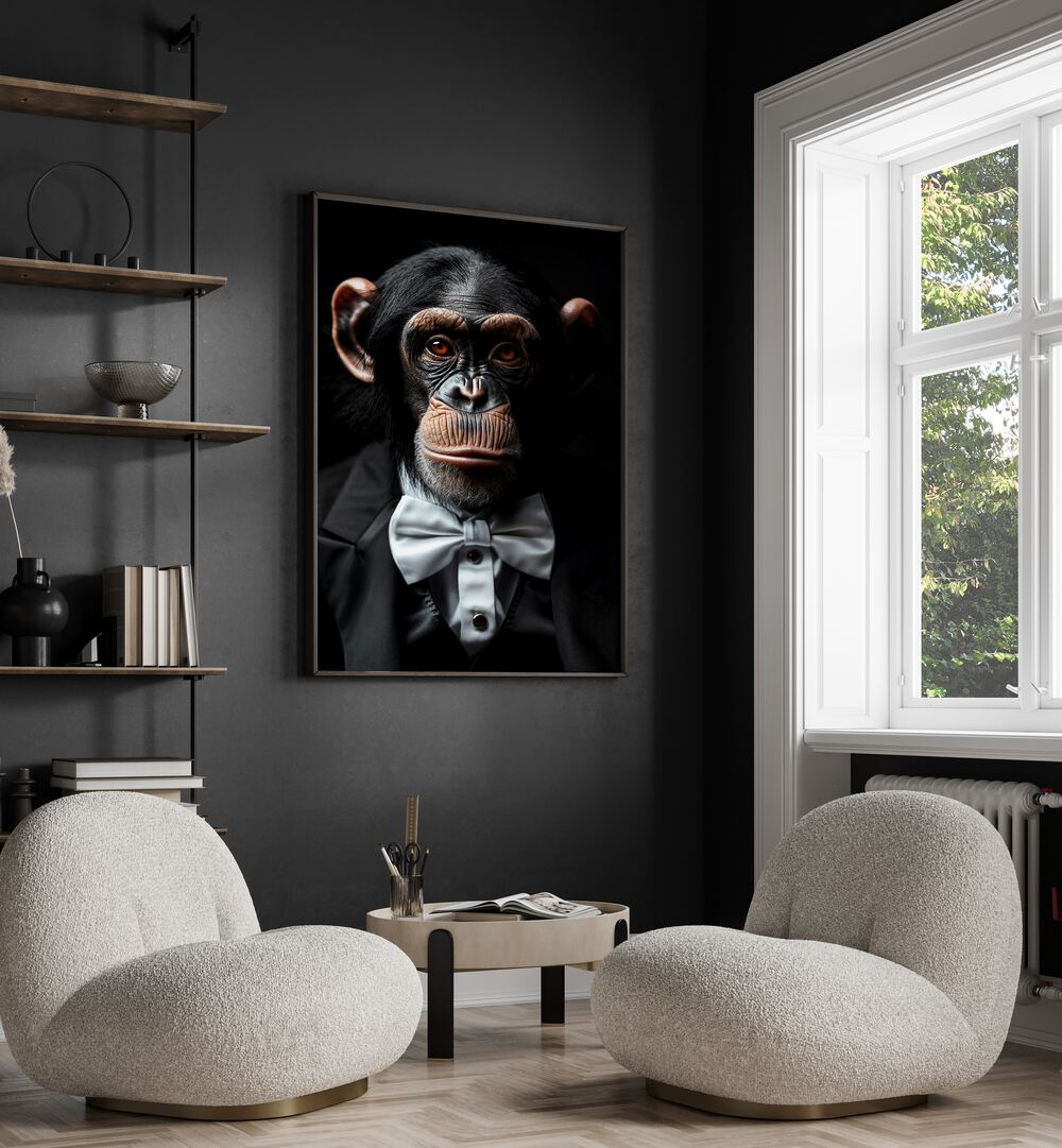 WILD SUITS - CHIMPANZEE , ANIMAL PAINTINGS