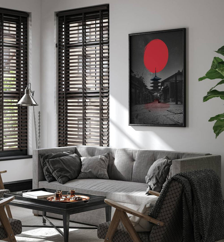 Decorate your space with the LONELY TEMPLE, JAPANESE PAINTINGS, a stunning blend of artistry and serenity.