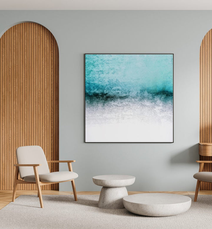 Transform your space with the SNOWDREAMER TEAL STRIGEL, ABSTRACT PAINTINGS, showcasing modern expressionism in art.