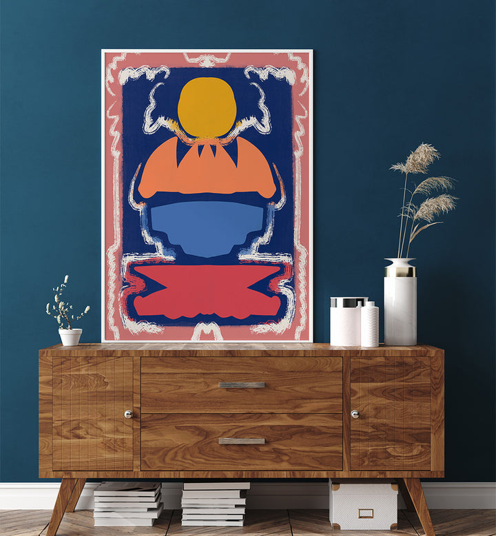 BOLD GEOMETRIC SHAPES AND VIVID COLORS , ABSTRACT PAINTINGS