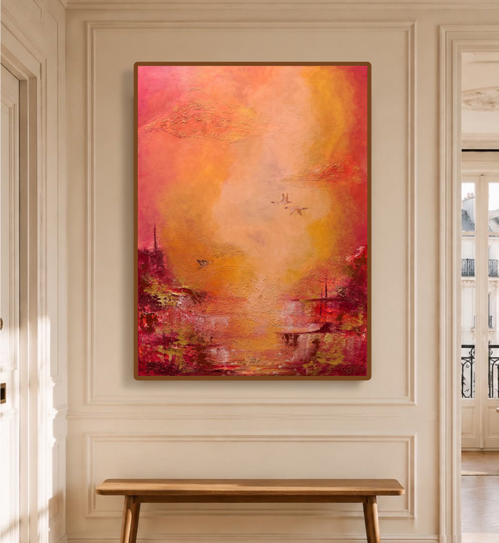 SKY IN BLOOM  , HANDMADE ARTWORKS