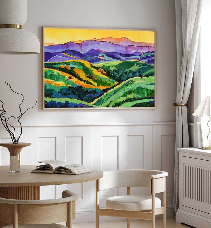 GREEN VALLEY , LANDSCAPE PAINTINGS