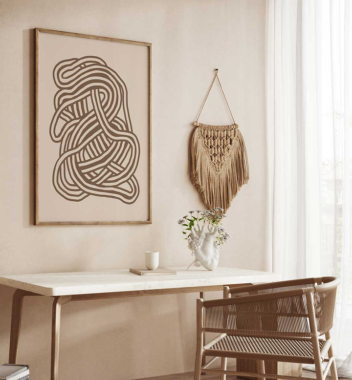 WOVEN WHIRLS , LINE ART PAINTINGS