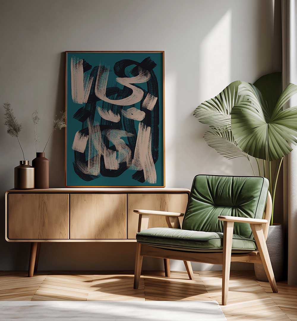 DRY BRUSH GREEN , ABSTRACT PAINTINGS