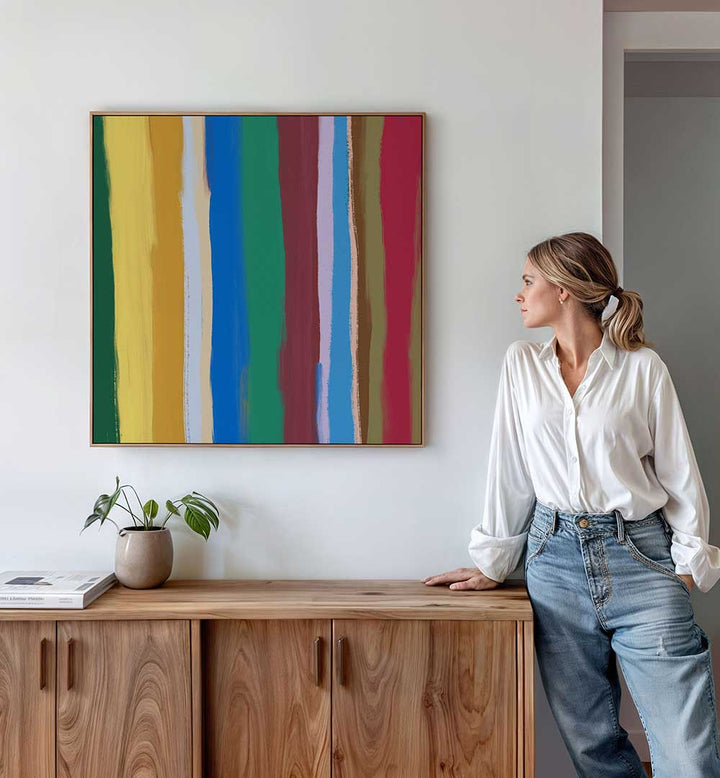 VERTICAL HUES , ABSTRACT PAINTINGS