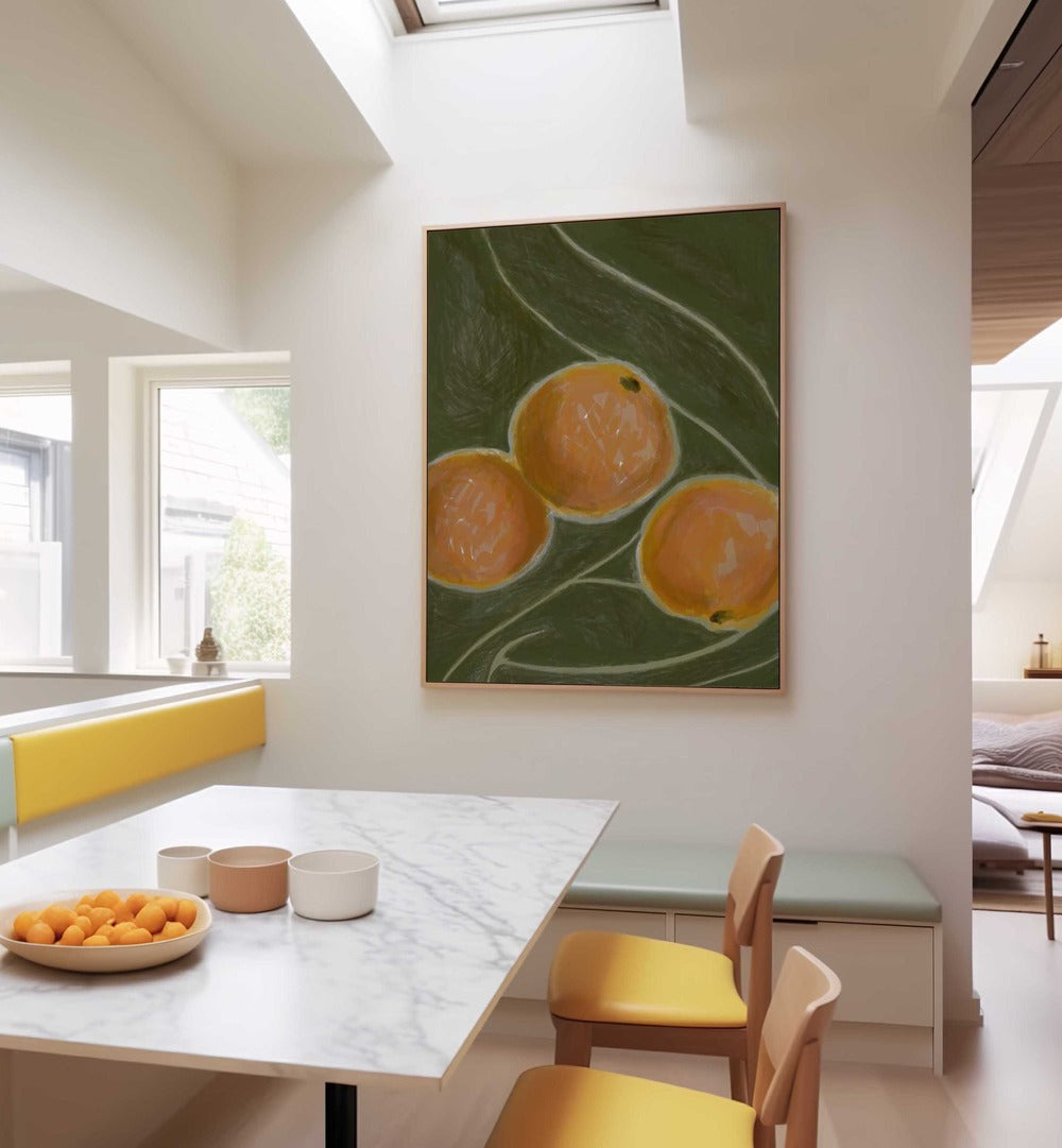 THE COLOURS ORANGE A GREEN , KITCHEN POSTERS
