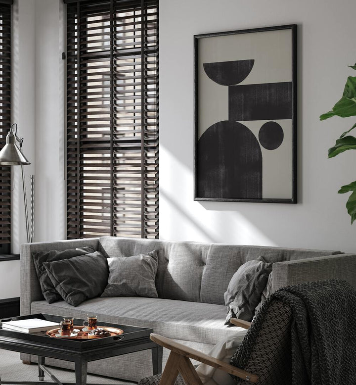 Elevate your space with SHAPE STUDY II, GEOMETRIC ART PRINTS from The Miuus Studio, showcasing modern elegance.