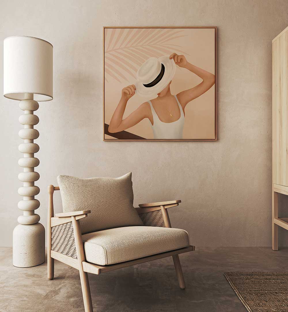 SUMMER HEAT III , BOHO ART PAINTINGS