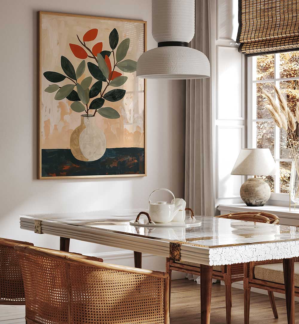 STILL LIFE OF VASE , FLORAL FLOWER PAINTINGS