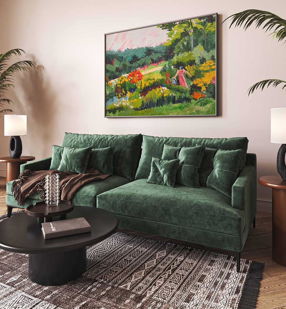 PLANTING A GARDEN , LANDSCAPE PAINTINGS