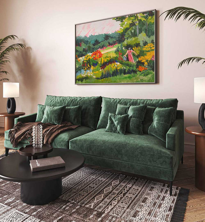 PLANTING A GARDEN , LANDSCAPE PAINTINGS