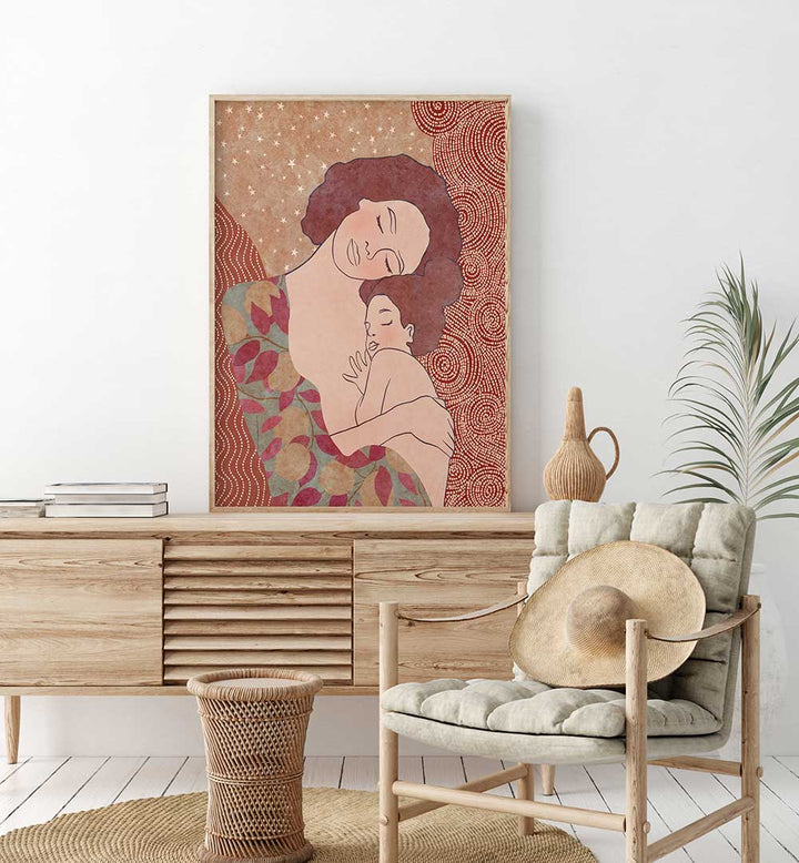 MOTHER AND DAUGHTER , PORTRAITS & FIGURATIVE ILLUSTRATIONS