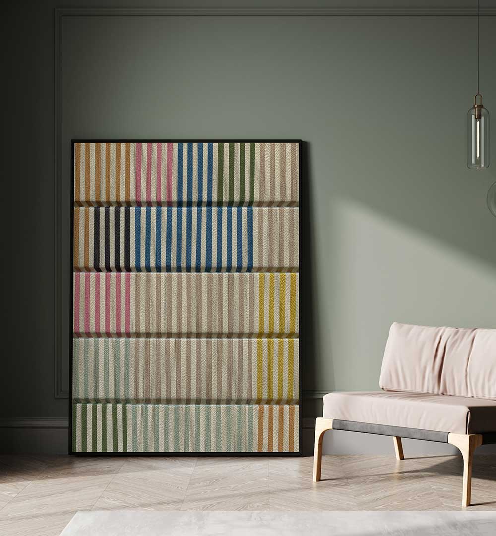 PELCO STRIPE MULTI , GEOMETRIC ART PRINTS