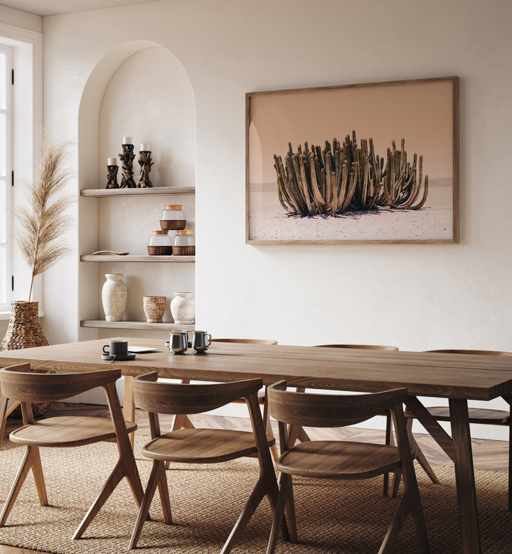 PEACH SKY CACTUS , COWBOY & MODERN AMERICANA PAINTINGS