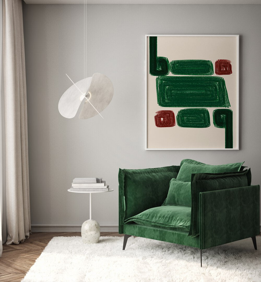 SIMPLEX III, ABSTRACT PAINTINGS enhance modern decor with vibrant colors and depth for any stylish space.
