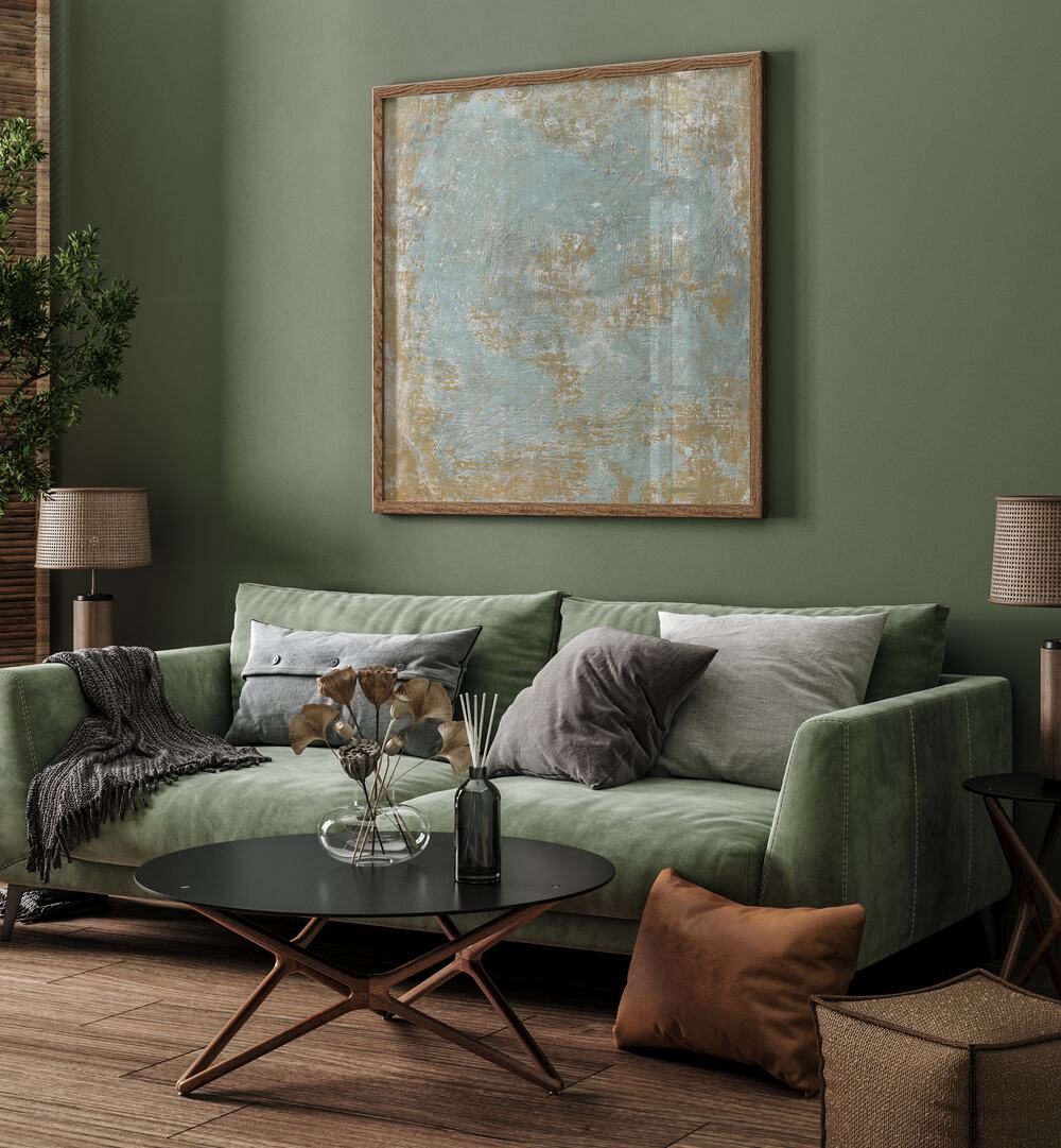 Beautifully enhancing a living room, TEXTURE IV, ABSTRACT PAINTINGS showcase a unique blend of color and texture.