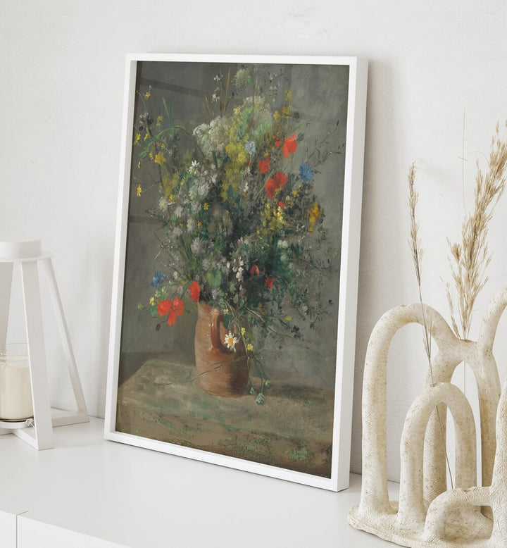 FLOWERS IN A VASE (1866) , VINTAGE PAINTINGS