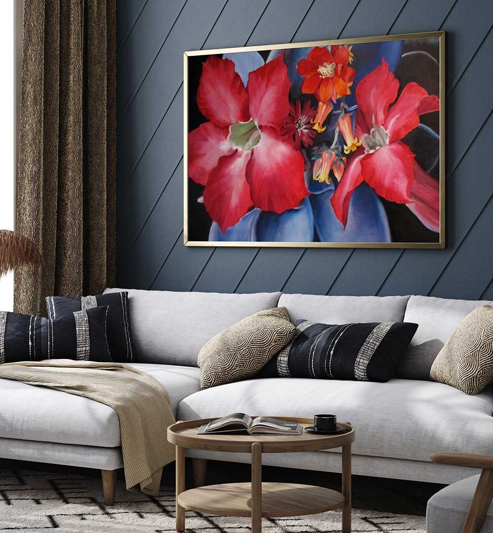 HAWAIIN FLOWERS , FLORAL FLOWER PAINTINGS