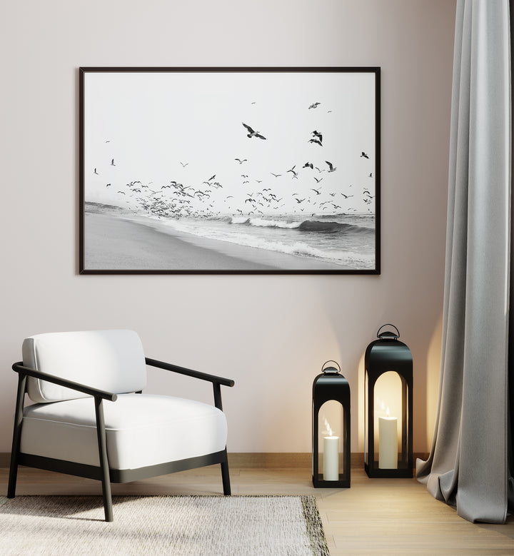 Stylish SEASCAPE BW, BEACH PAINTINGS enhance coastal living, bringing tranquility and modern elegance to your space.
