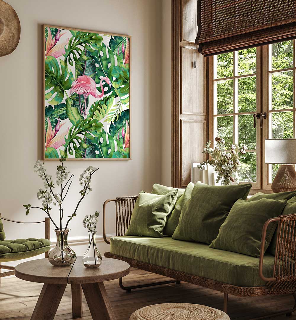 FLAMINGO TROPICAL , ANIMAL PAINTINGS