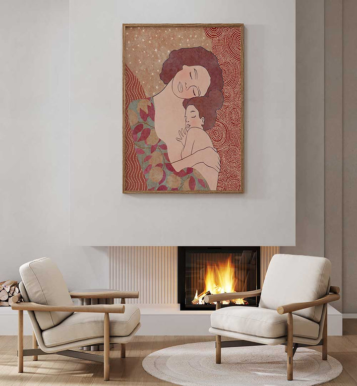 MOTHER AND DAUGHTER , PORTRAITS & FIGURATIVE ILLUSTRATIONS
