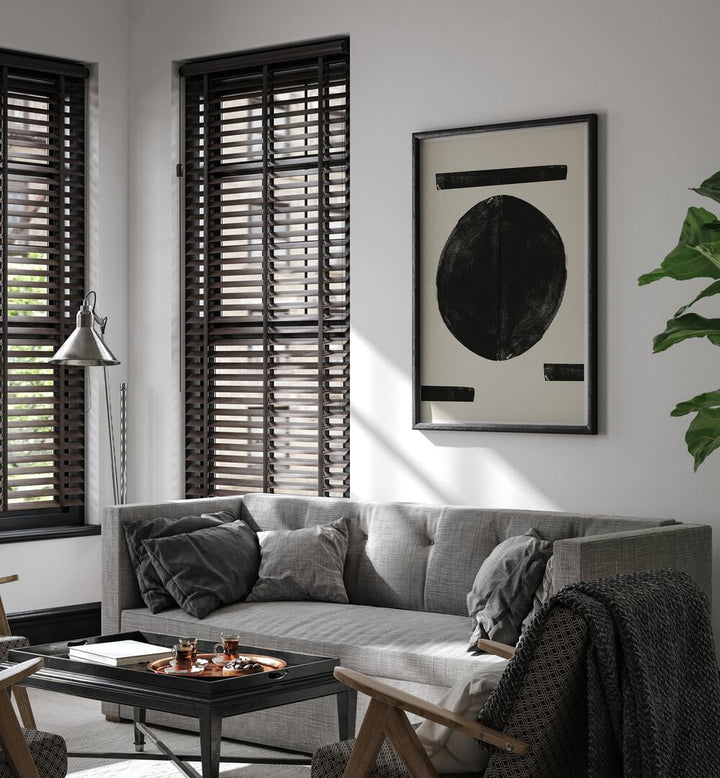 Stylish living space featuring ZEN NR4, GEOMETRIC ART PRINTS that enhance modern home decor and artistic expression.