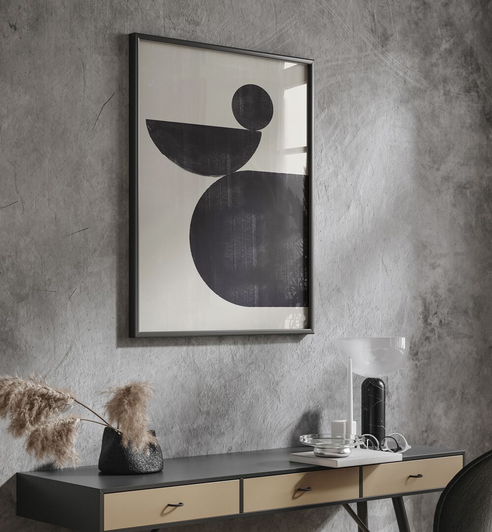 Stylish SHAPE STUDY III, GEOMETRIC ART PRINTS by The Miuus Studio adds modern elegance to any space.
