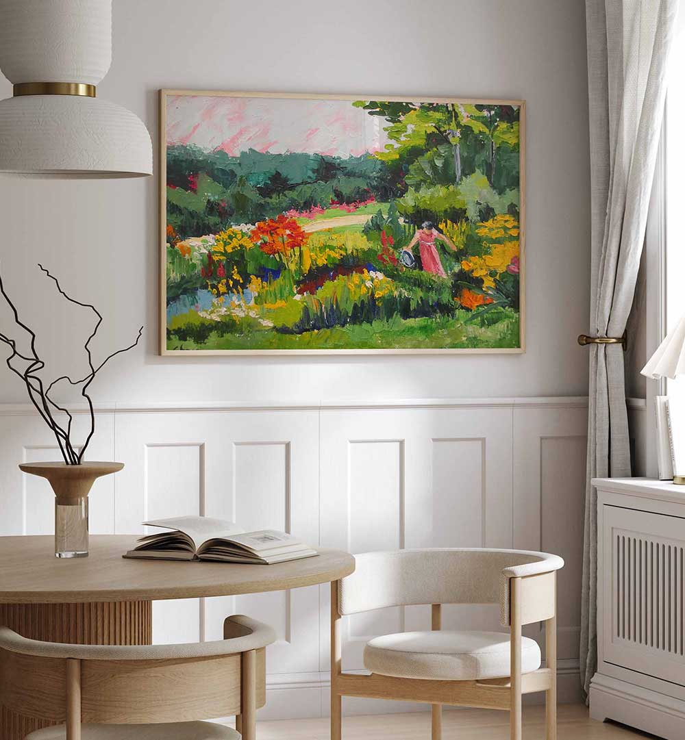PLANTING A GARDEN , LANDSCAPE PAINTINGS