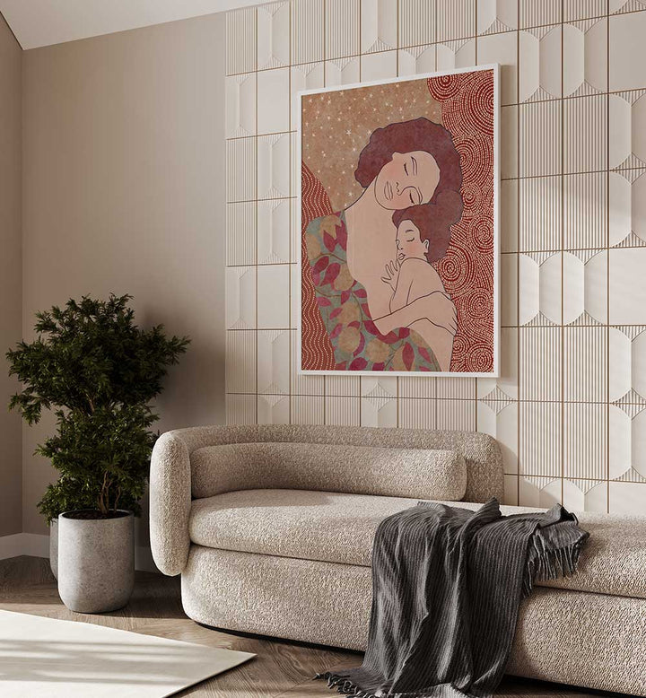 MOTHER AND DAUGHTER , PORTRAITS & FIGURATIVE ILLUSTRATIONS